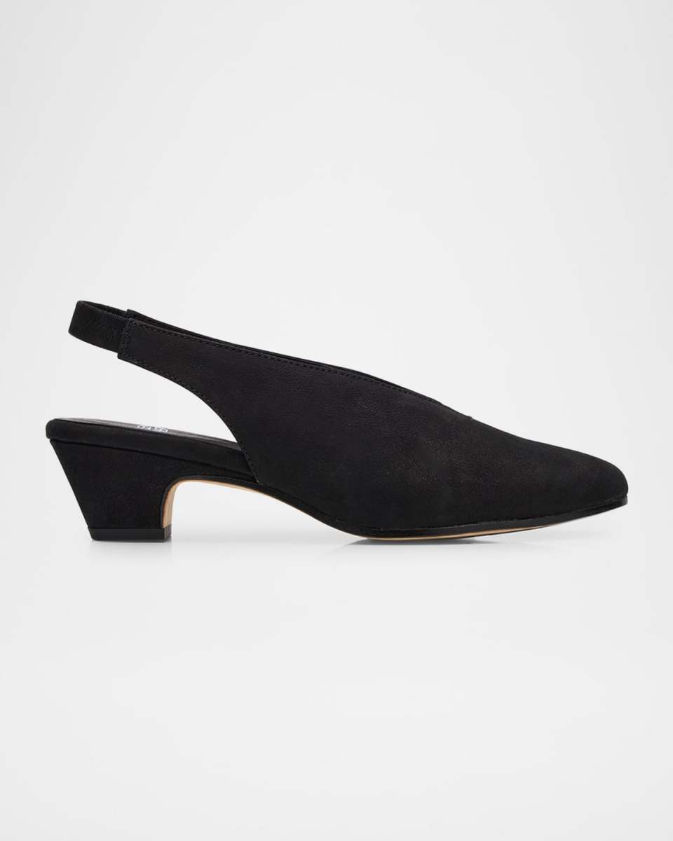 Moddie Metallic Suede Slingback Pumps